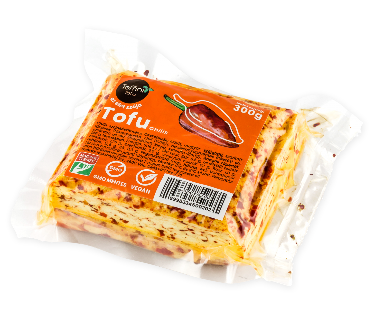 Toffini tofu chilis zacskós 300g